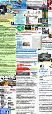 Mobile screenshot of the cluttered Bella de Soto website.