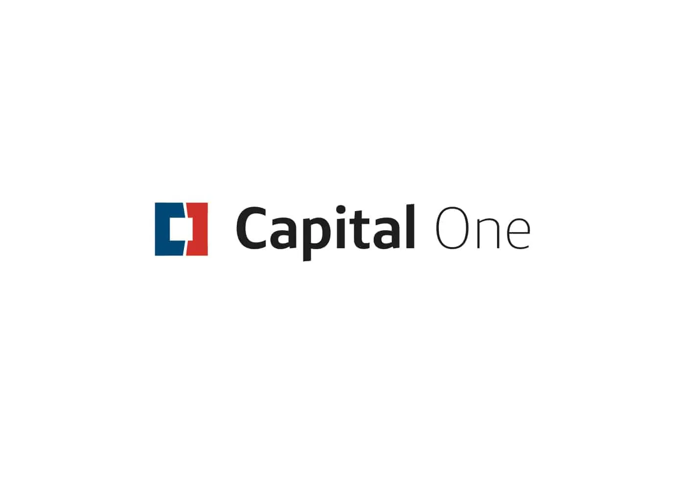 The redesigned Capital One logo with a square icon on white.