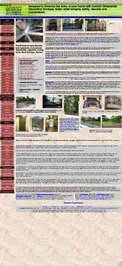 Mobile screenshot of the Gates N Fences website crowded with small text.