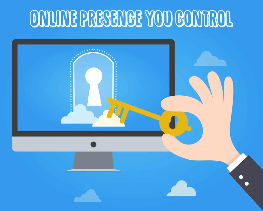 Illustration of a hand turning a key in a computer screen lock.