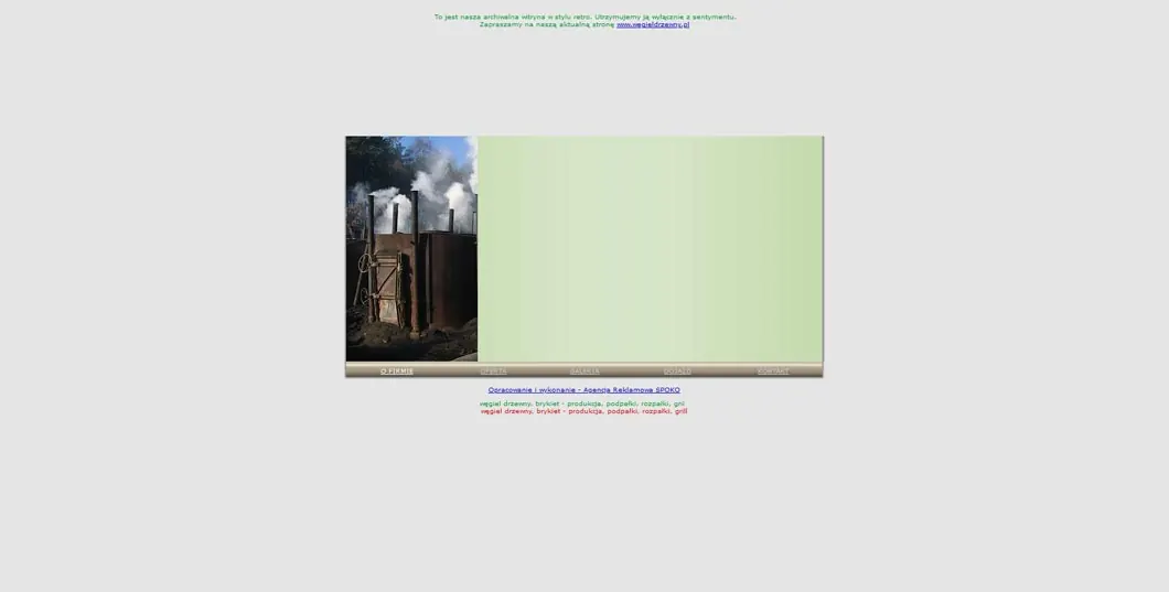 Screenshot of the Patimex website with a small photo and pale green box.